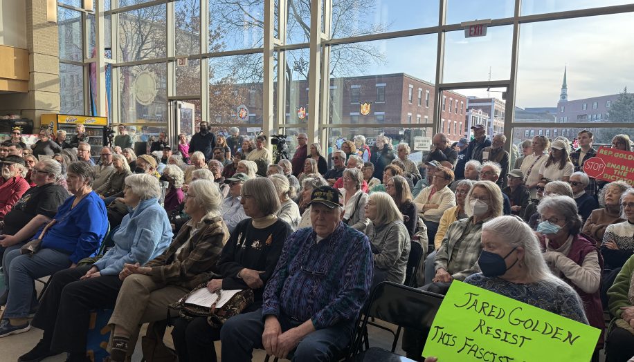 Indivisible Bangor Attend’s Golden’s Townhall