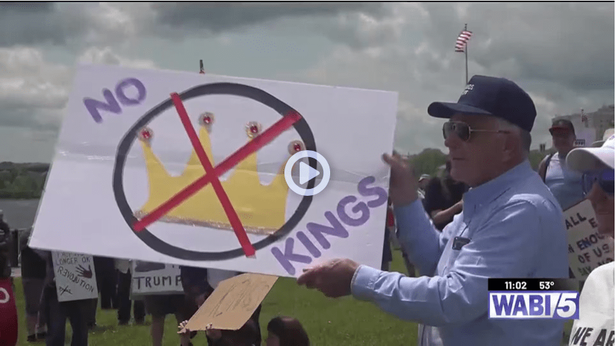 WABI – Hundreds gather at Bangor Waterfront Park as part of national No Kings&nbsp;protests